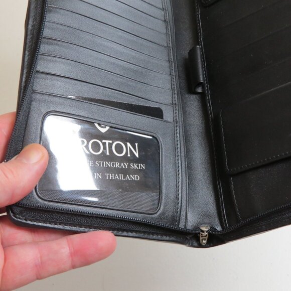 CROTON Genuine Stingray Skin Wallet Purse - Picture 3 of 7